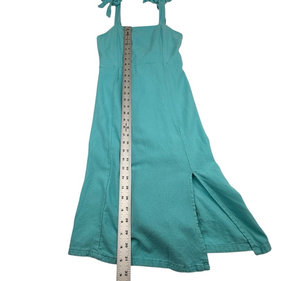 GB Girls Sleeveless Fit and Flare Teal Boho Midi Dress size 12 - Picture 5 of 10